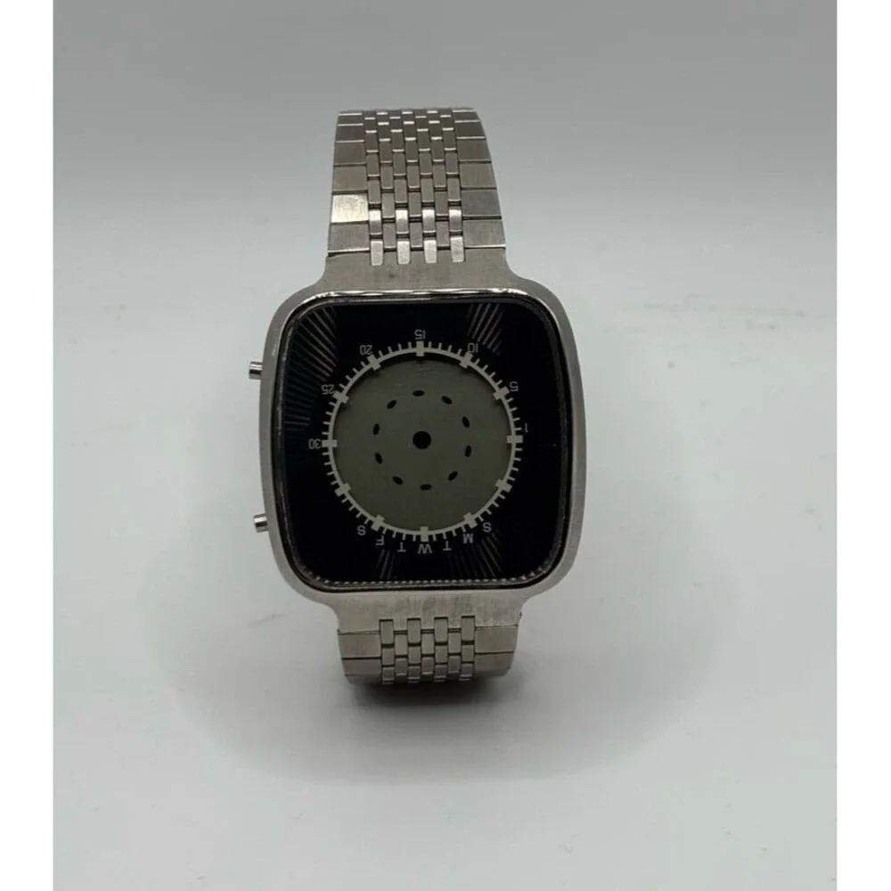 RARE Vintage 1978 Texas Instruments Starburst Digital Analog Mens Watch FOR PART